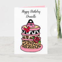 Zebra, Luipaard en Giraffe Print Girlie Verjaardag