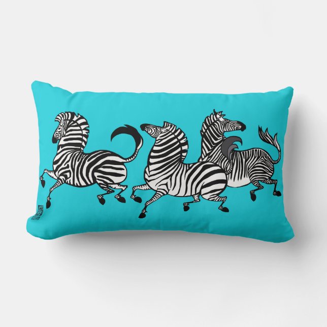 Zebra Lumbar Pillow Kussen (Voorkant)