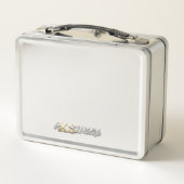 Zebra Lunch Box – gepersonaliseerd Safari cadeau (Achterkant)