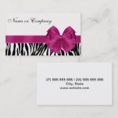 ZEBRA LUXO VISITEKAARTJE (Voorkant / Achterkant)