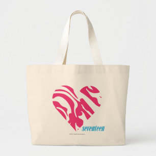 Zebra Magenta 2 Grote Tote Bag