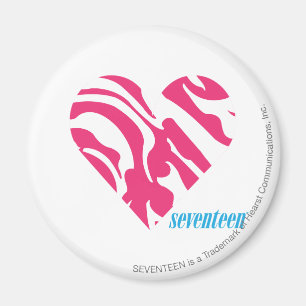 Zebra Magenta 2 Magneet