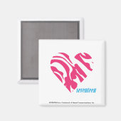 Zebra Magenta 2 Magneet (Voorkant / Achterkant)