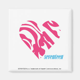 Zebra Magenta 2 Magneet