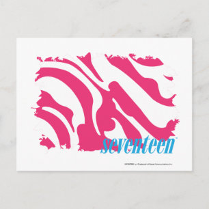 Zebra Magenta 3 Briefkaart