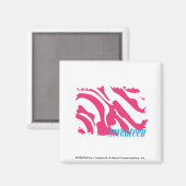 Zebra Magenta 3 Magneet (Voorkant / Achterkant)