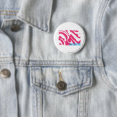 Zebra Magenta 3 Ronde Button 5,7 Cm (In situ)