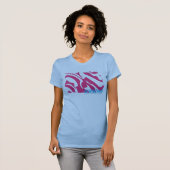 Zebra Magenta 3 T-shirt (Voorkant volledig)