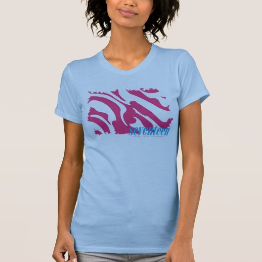 Zebra Magenta 3 T-shirt (Voorkant)