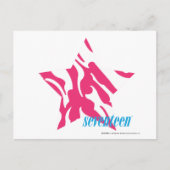 Zebra Magenta 4 Briefkaart (Voorkant)