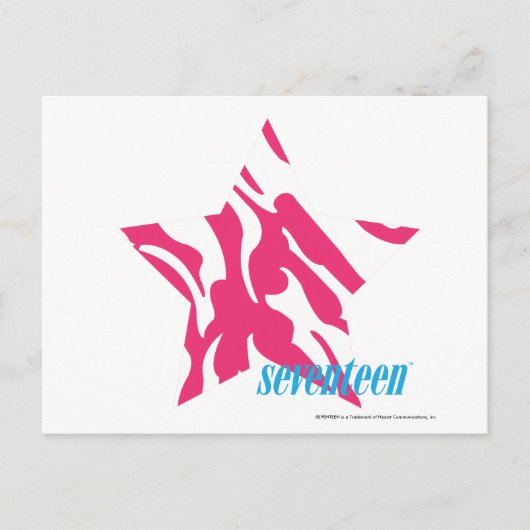 Zebra Magenta 4 Briefkaart (Voorkant)