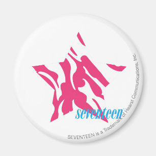 Zebra Magenta 4 Magneet