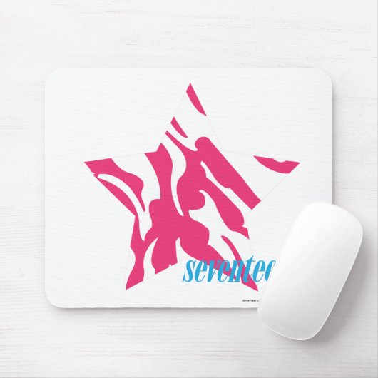 Zebra Magenta 4 Muismat (Met muis)