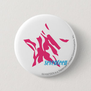 Zebra Magenta 4 Ronde Button 5,7 Cm