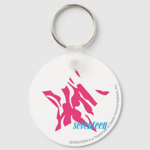 Zebra Magenta 4 Sleutelhanger