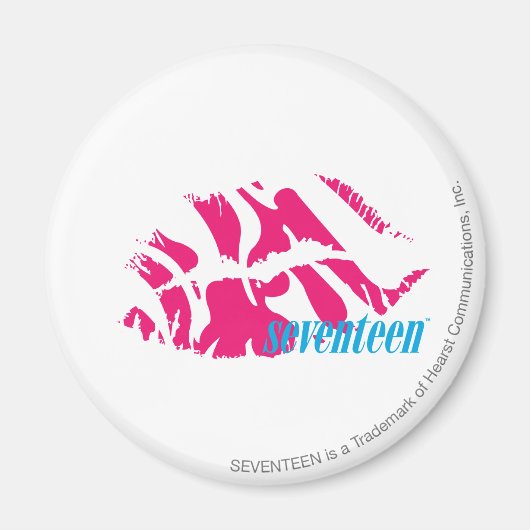 Zebra Magenta Magneet (Voorkant)
