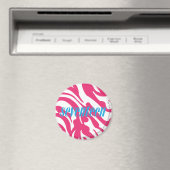Zebra Magenta Magneet (Insitu (Vaatwasser))