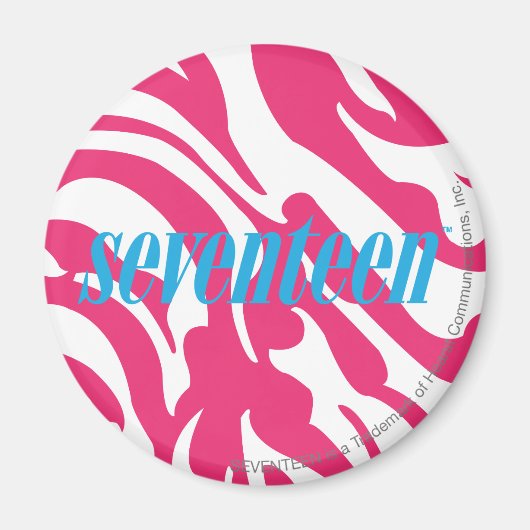 Zebra Magenta Magneet (Voorkant)