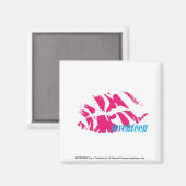 Zebra Magenta Magneet (Voorkant / Achterkant)