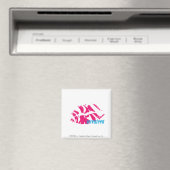 Zebra Magenta Magneet (Insitu (Vaatwasser))