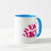 Zebra Magenta Mok (Voorkant rechts)