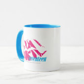 Zebra Magenta Mok (Voorkant links)