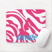 Zebra Magenta Muismat (Met muis)