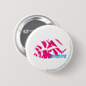 Zebra Magenta Ronde Button 5,7 Cm (Voorkant /achterkant)