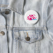 Zebra Magenta Ronde Button 5,7 Cm (In situ)