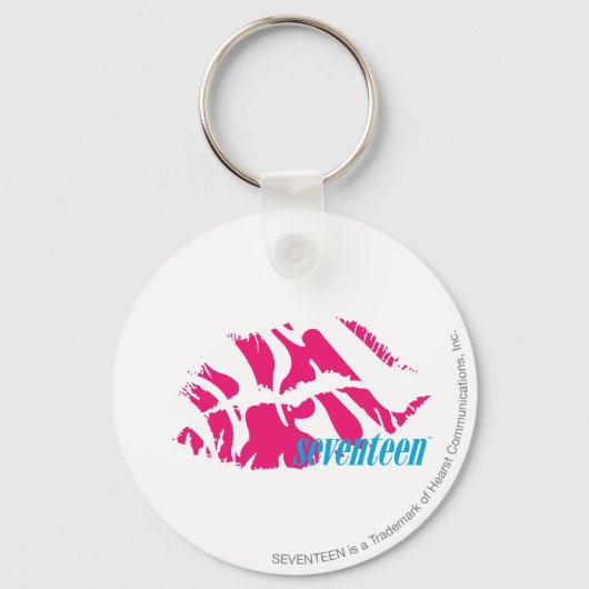 Zebra Magenta Sleutelhanger (Voorkant)