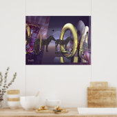 Zebra magie poster (Keuken)