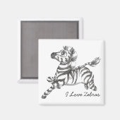 Zebra Magnet (Voorkant / Achterkant)
