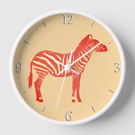Zebra - Mandarijn en licht sinaasappel (Voorkant)