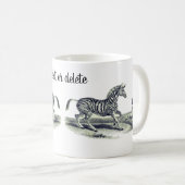 Zebra Mare en Foal  Art Koffiemok (Voorkant rechts)