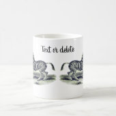 Zebra Mare en Foal  Art Koffiemok (Center)