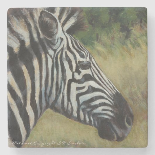 Zebra marmer Onderzetter (Voorkant)