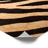 Zebra Martini Poster, Glam Mode Muurkunst, Chic Poster (Hoek)
