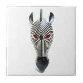 zebra maskergel tegeltje (Voorkant)