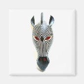 zebra maskermagneet magneet (Voorkant)