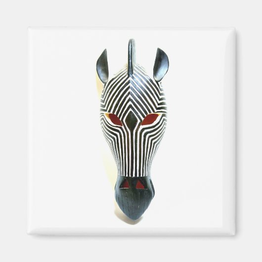 zebra maskermagneet magneet (Voorkant)