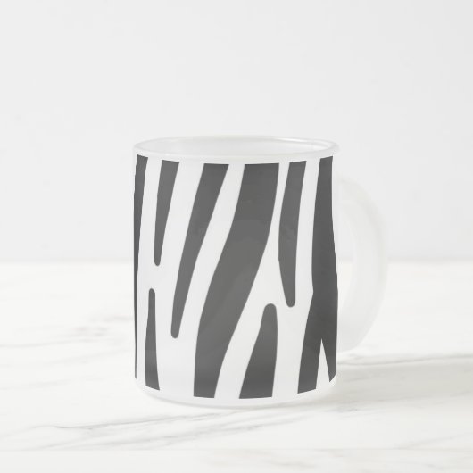 Zebra Matglas Koffiemok (Voorkant rechts)