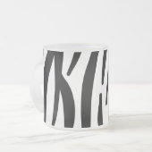 Zebra Matglas Koffiemok (Voorkant links)