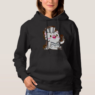 Zebra Meerdere Lagen Vrede Ontspannen Schattig Est Hoodie