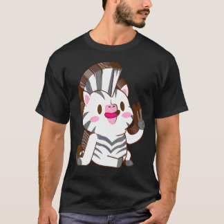 Zebra Meerdere Lagen Vrede Ontspannen Schattig Est T-shirt