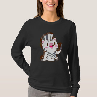 Zebra Meerdere Lagen Vrede Ontspannen Schattig Est T-shirt