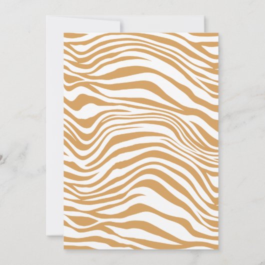 Zebra meerkat oerwoud safari wilde dieren kinder s kaart (Achterkant)