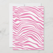 Zebra meerkat oerwoud safari wilde dieren roze mei kaart (Achterkant)