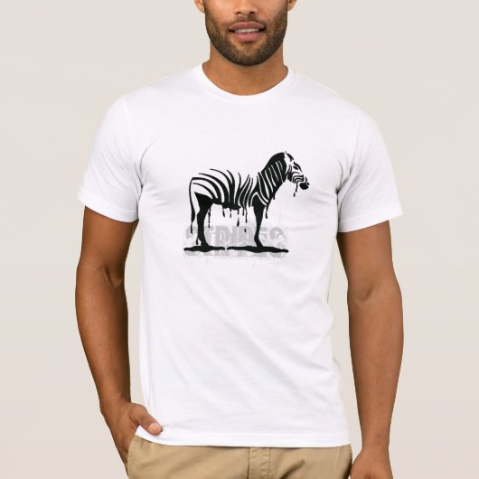 Zebra meltdown t-shirt (Voorkant)