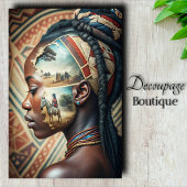 Zebra Memory African Journey Rustige Decoupage Tissuepapier