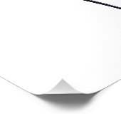 Zebra met hoodie Funny Cool Animal Character Perfect Poster (Hoek)